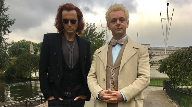 Good Omens: Prima foto di David Tennant e Michael Sheen nella miniserie di Amazon