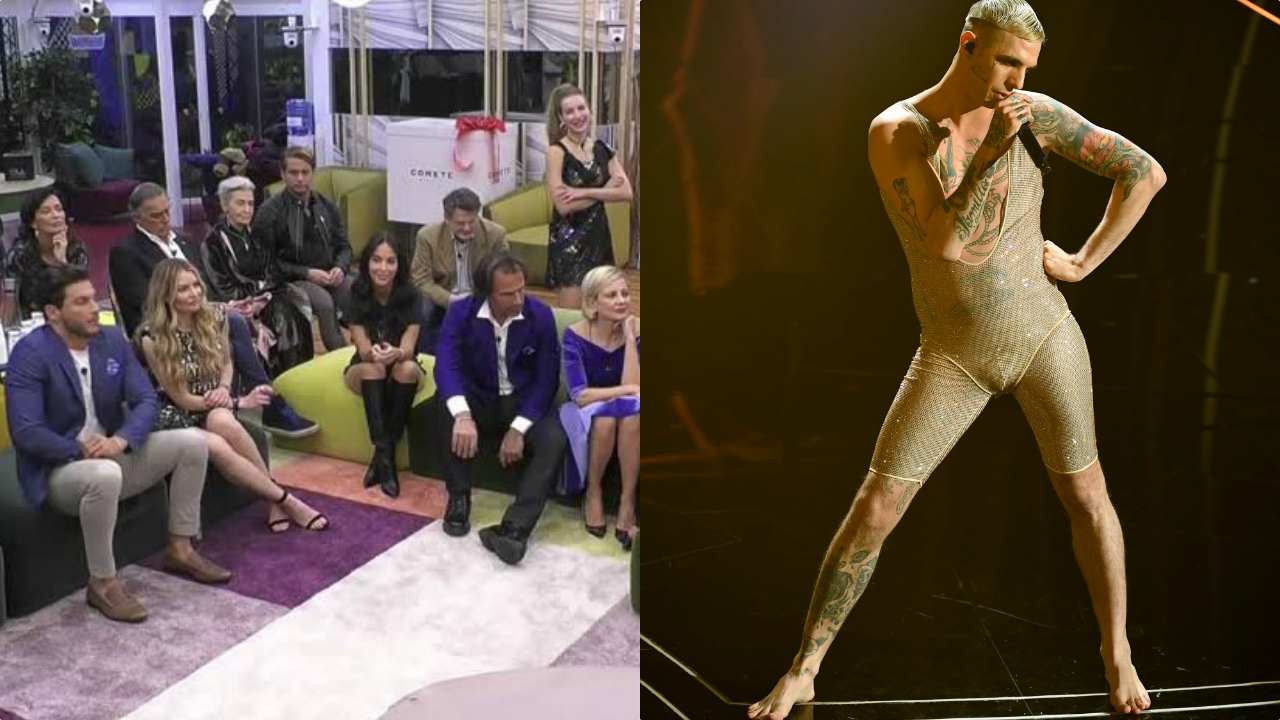 Grande Fratello Vip, i concorrenti prendono in giro Achille Lauro