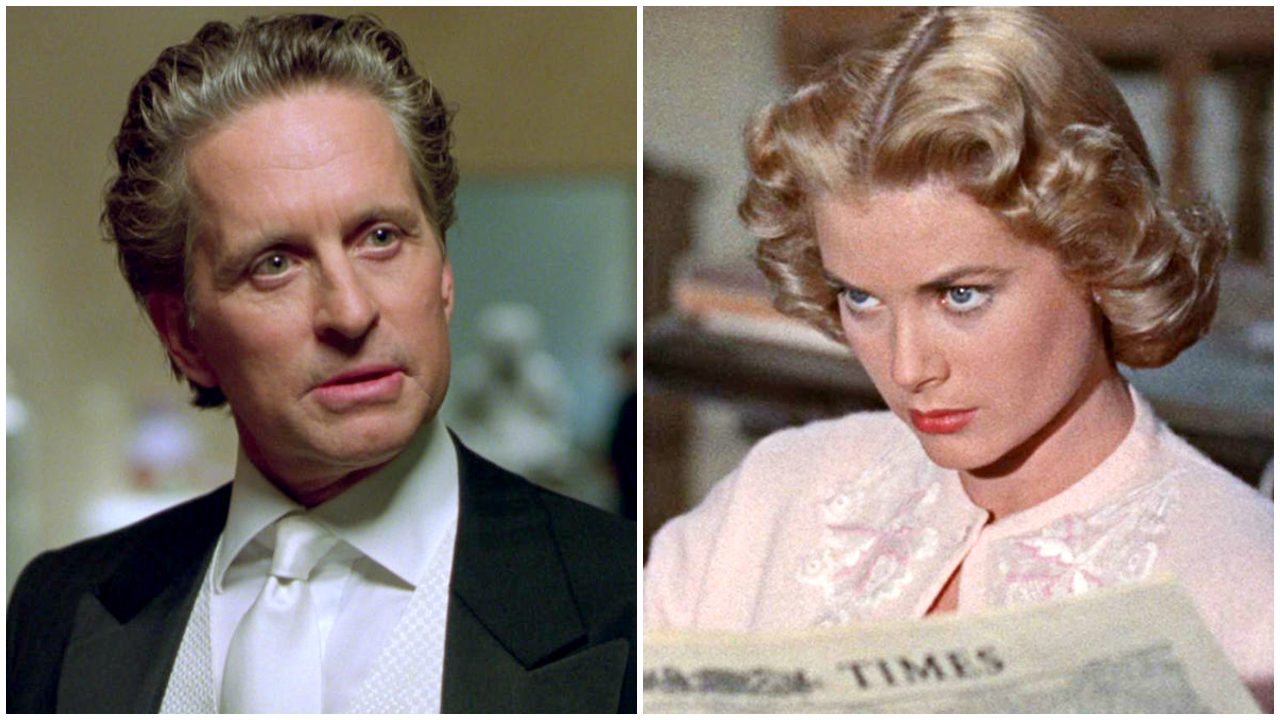Delitto perfetto: Michael Douglas e Alfred Hitchock a confronto