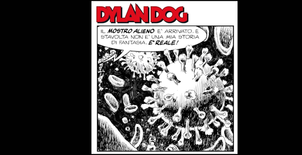 Tiziano Sclavi in video e Dylan Dog nel fumetto ci chiedono di restare a casa