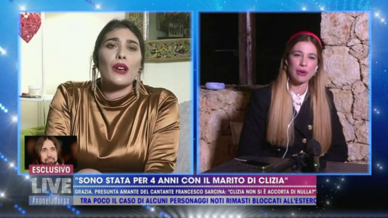 Live - Non è la d'Urso, Clizia Incorvaia affronta l'amante del marito Francesco Sarcina: "Sei una delle tante per lui"(video)