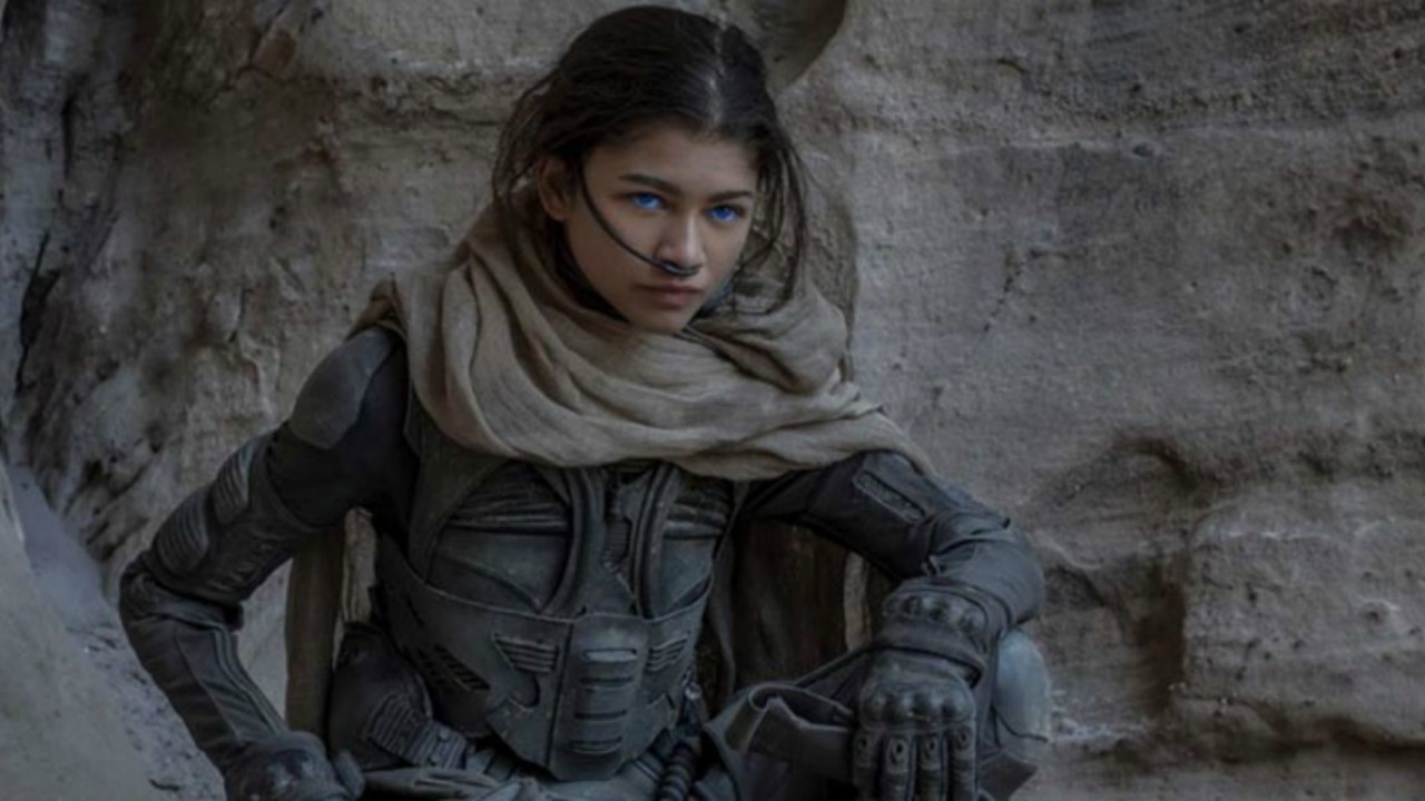 Dune: una nuova foto di Zendaya alias Chani occhi azzurri