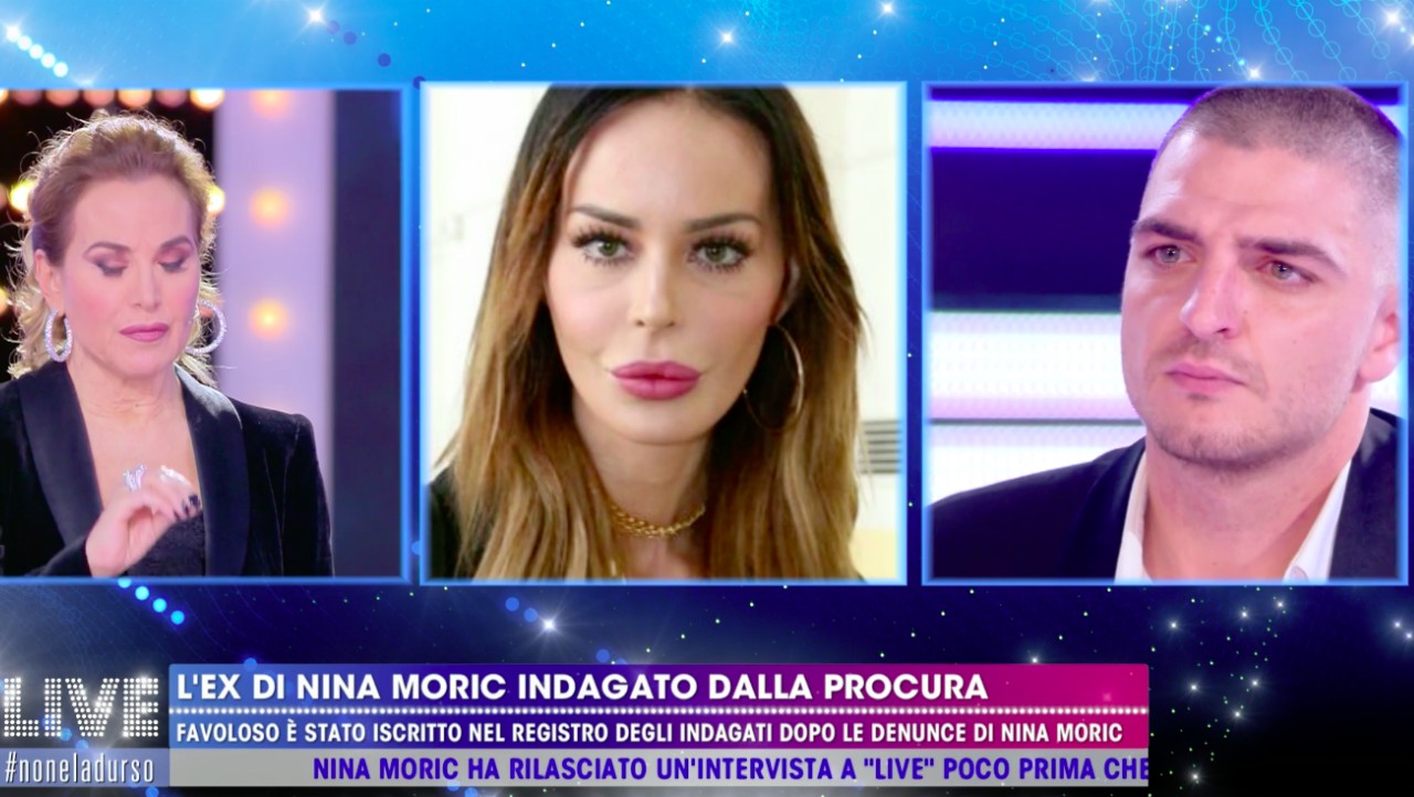 Live - Non è la d'Urso, Luigi Favoloso indagato per violenze e stalking: "Nina Moric mente. Ho i suoi messaggi assurdi"