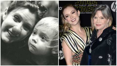 Star Wars: La dedica straziante di Billie Lourd a sua madre Carrie Fisher