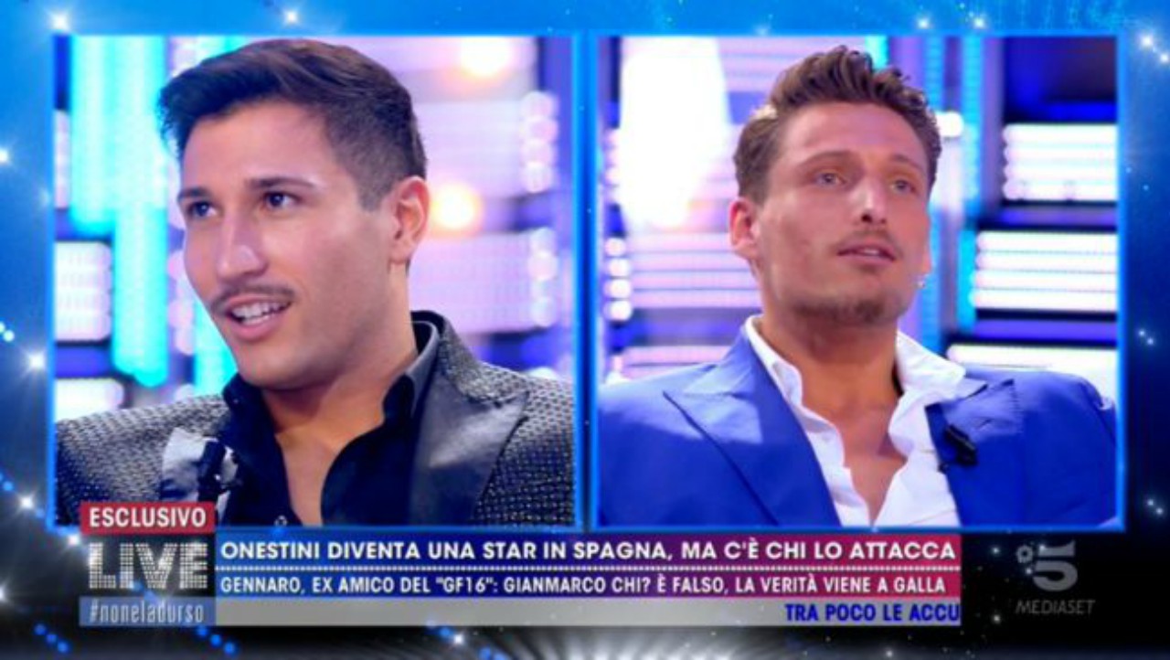 Live - Non è la d'Urso, Gianmarco Onestini racconta cosa è successo dietro le quinte con Gennaro Lillio