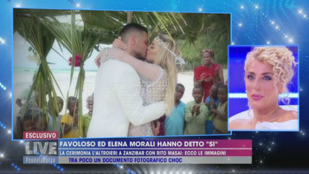 Live - Non è la d'Urso, Luigi Favoloso e Elena Morali si sposano ma spuntano le foto shock del tradimento della showgirl