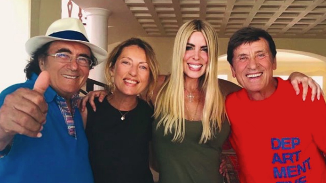 Al Bano e Loredana Lecciso accolgono Gianni Morandi e la moglie: vacanze insieme per i due cantanti