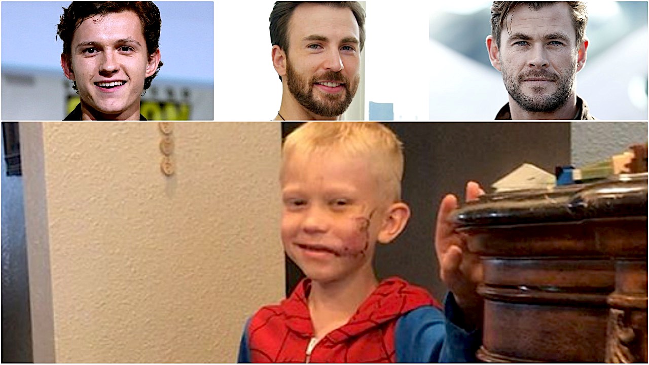 Chris Evans e altri supereroi elogiano un bambino di 6 anni azzannato da un  cane per