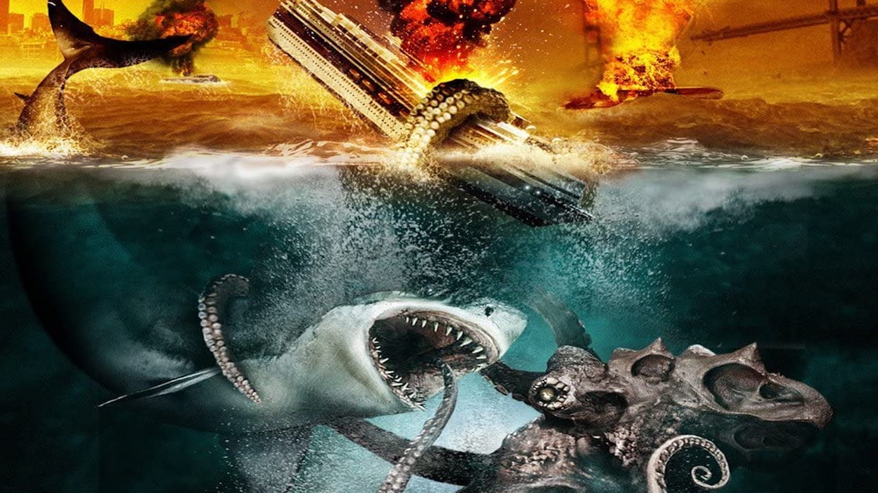 Mega Shark vs Giant Octopus: il film da vedere e commentare insieme martedì 28 luglio con SimulWatch