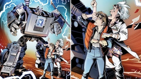 Ritorno al futuro + Transformers: la Delorean diventa un Autobot nei fumetti