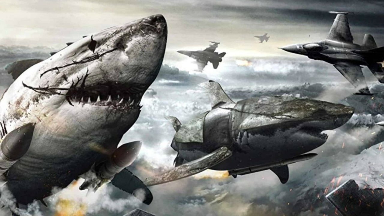 Zombi nazisti su squali meccanici nel trailer di Sky Sharks!