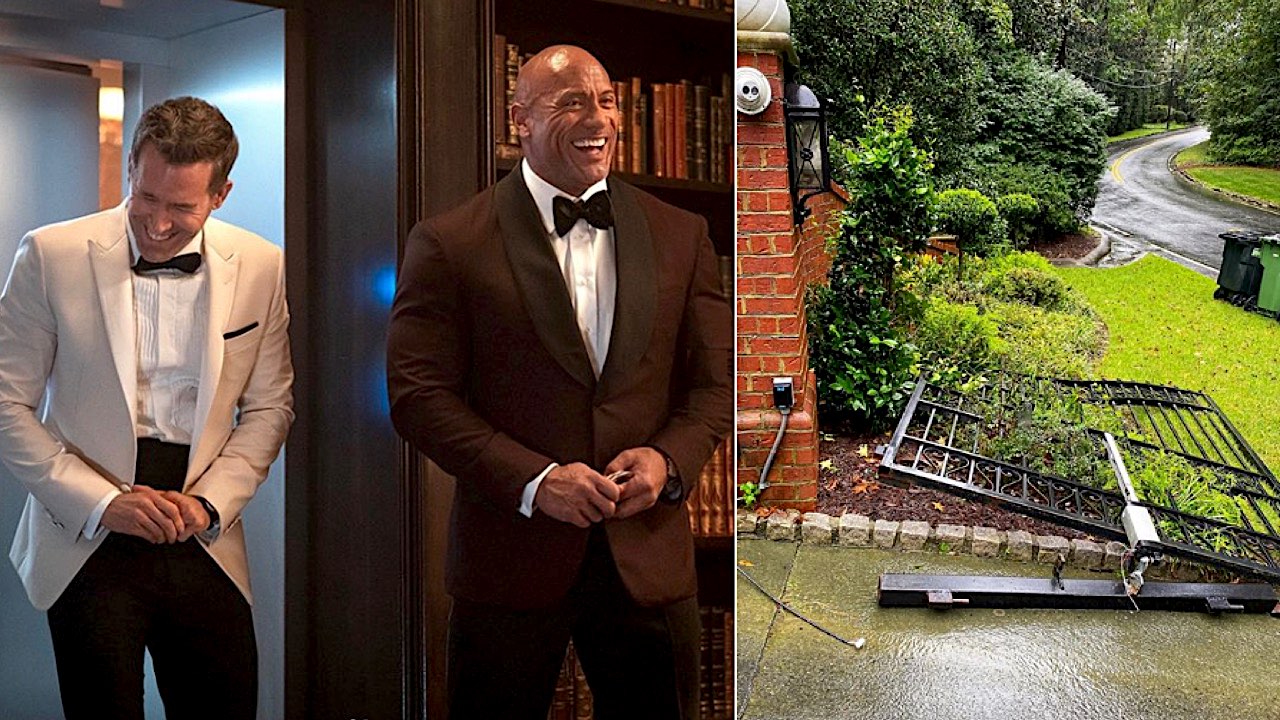 Ryan Reynolds trolla Dwayne Johnson sul cancello: "Si apriva dall'altra parte"