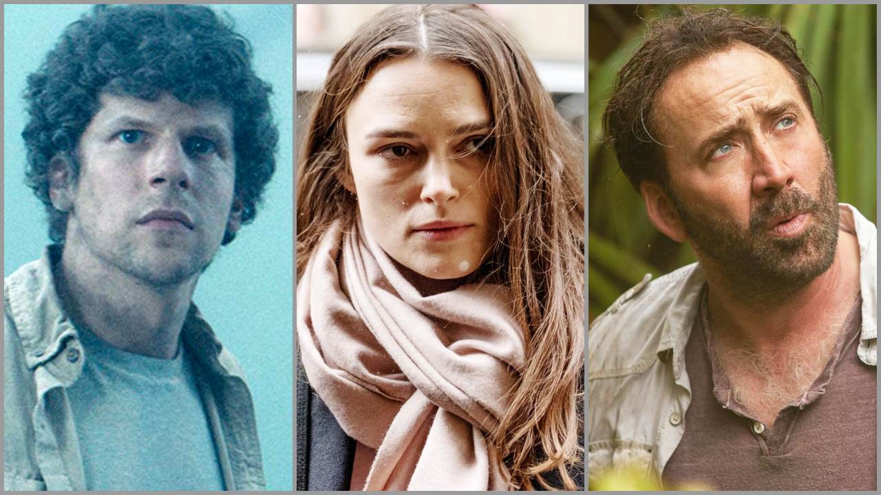 Jesse Eisenberg, Keira Knightley, Nicolas Cage a ottobre in film inediti, in streaming su Rakuten