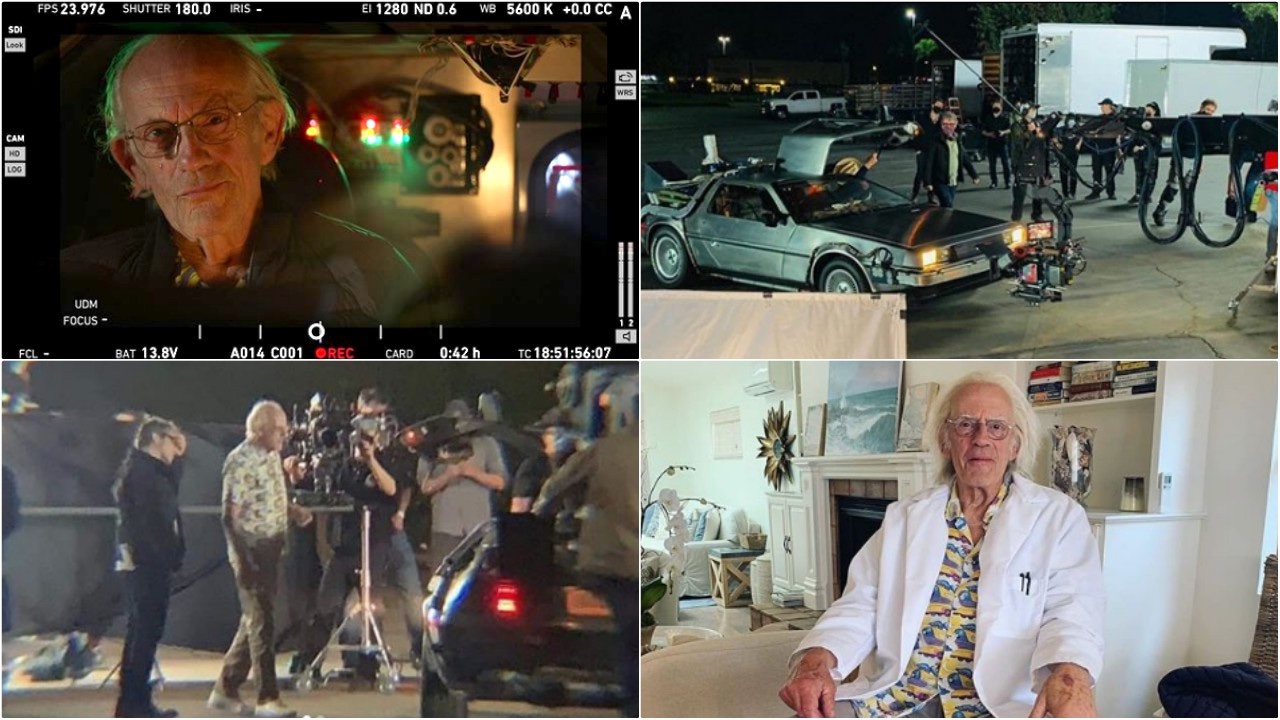 Ritorno al futuro: Christopher Lloyd sul set è di nuovo Doc Brown