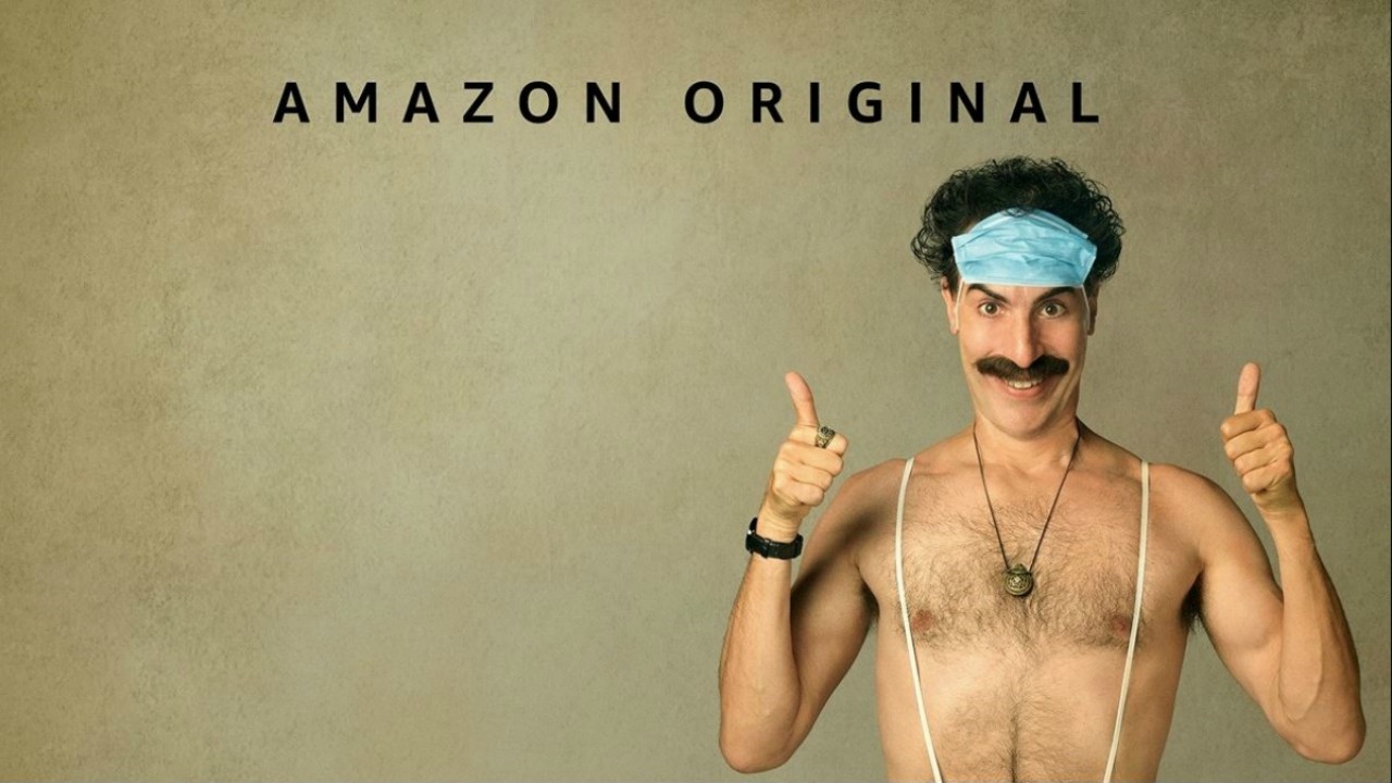 Borat 2: via il manifesto da una linea di autobus della periferia di Parigi, e non perché c’è un uomo seminudo