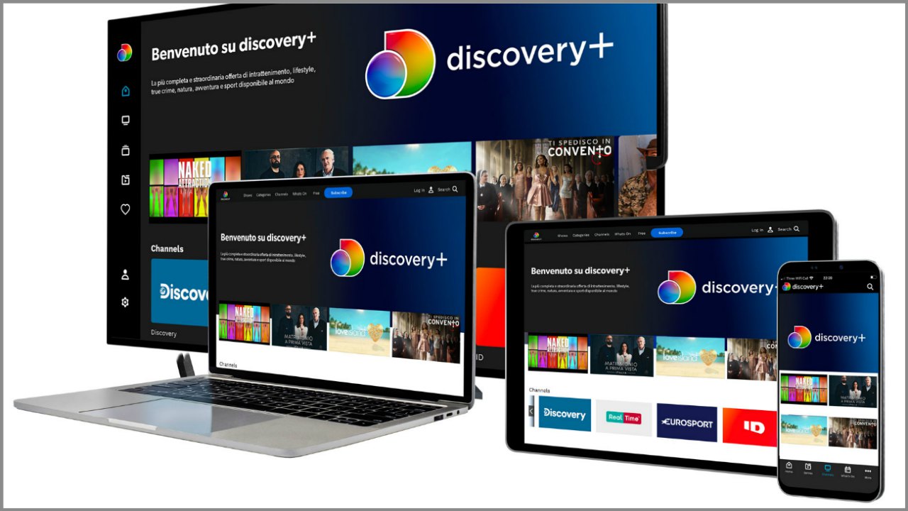 Discovery+, il nuovo servizio streaming debutta in Italia il 4 gennaio 2021