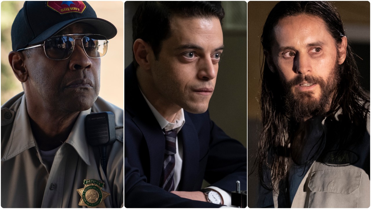 Denzel Washington, Rami Malek, Jared Leto: tre premi Oscar a confronto in Fino all'ultimo indizio