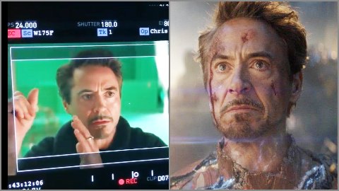 Avengers Endgame celebrato da Robert Downey Jr con un ciak inedito