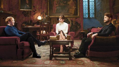 Harry Potter, la prima foto della reunion tra Daniel Radcliffe, Emma Watson e Rupert Grint, a 20 anni dal primo film 