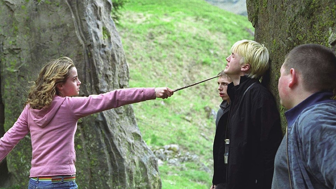 Harry Potter e la Pietra Filosofale: Emma Watson e Tom Felton si prendono a  schiaffi in