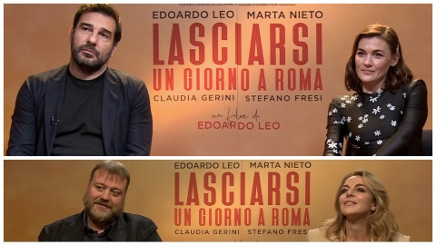 Lasciarsi un giorno a Roma: Leo, Gerini, Fresi e Nieto ci parlano di pene d’amore, donne Alfa e uomini Omega