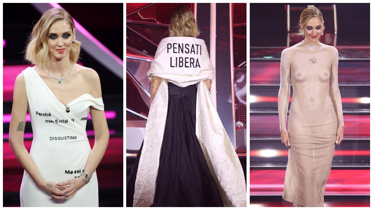 Sanremo 2023: Chiara Ferragni ammette di aver avuto amori tossici e devolve il suo compenso alle donne vittime di violenza