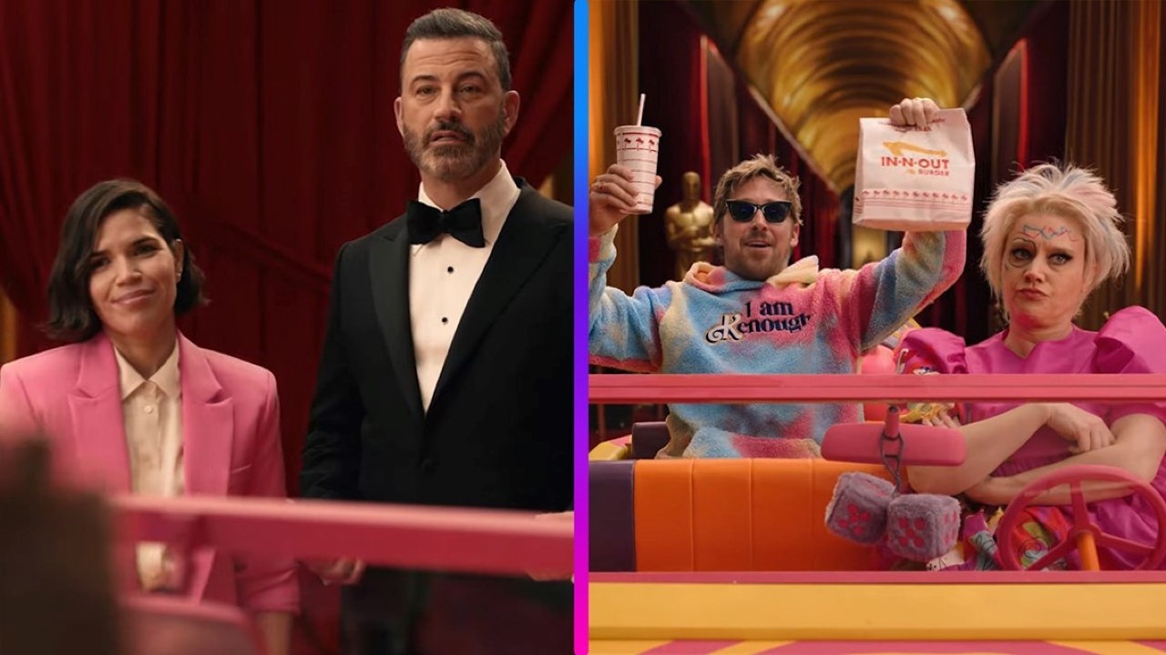 Oscar 2024, Jimmy Kimmel in viaggio con Barbie Stramba e Ken nel primo