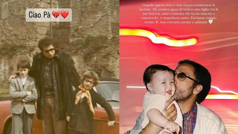 Farewell to the father of Eros Ramazzotti: the singer and his daughter Aurora remember him on social networks