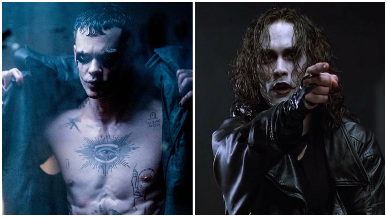 The Crow: Bill Skarsgård tatuato, muscoloso e maledetto nelle prime foto del remake de Il Corvo