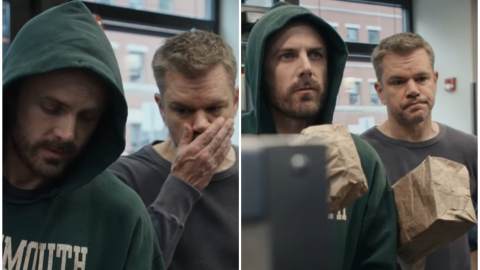 Matt Damon e Casey Affleck, la rapina al negozio di ciambelle finisce male: lo spot geniale per il nuovo film [VIDEO]