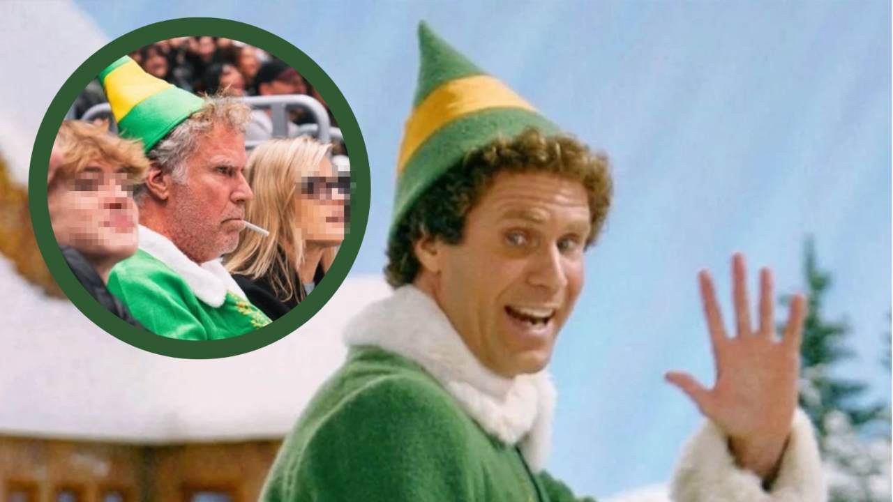 Elf, Will Ferrell allo stadio vestito da Buddy: gli scatti meno 'natalizi' che vedrete oggi [FOTO]