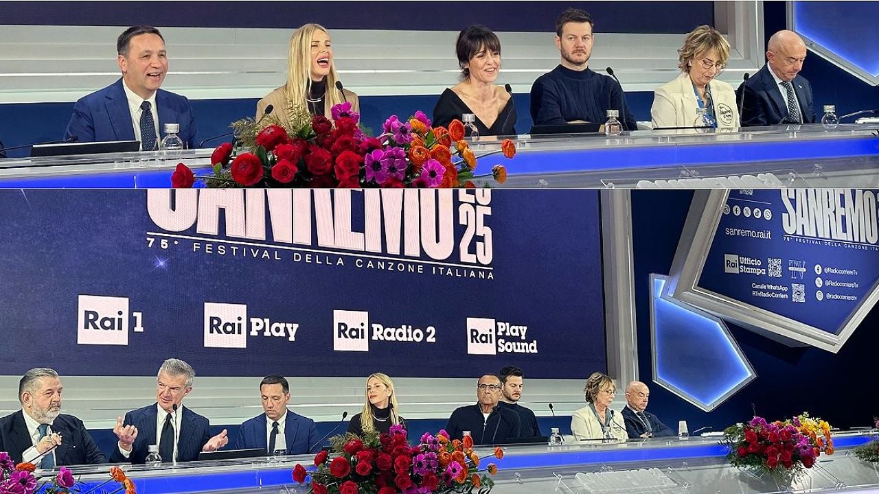 Sanremo 2025: per la Finale Cattelan e Alessia Marcuzzi, co conduttori di stasera, promettono abbracci e leggerezza