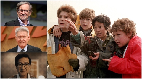 I Goonies: il favoloso scherzo di Steven Spielberg a Harrison Ford in visita sul set