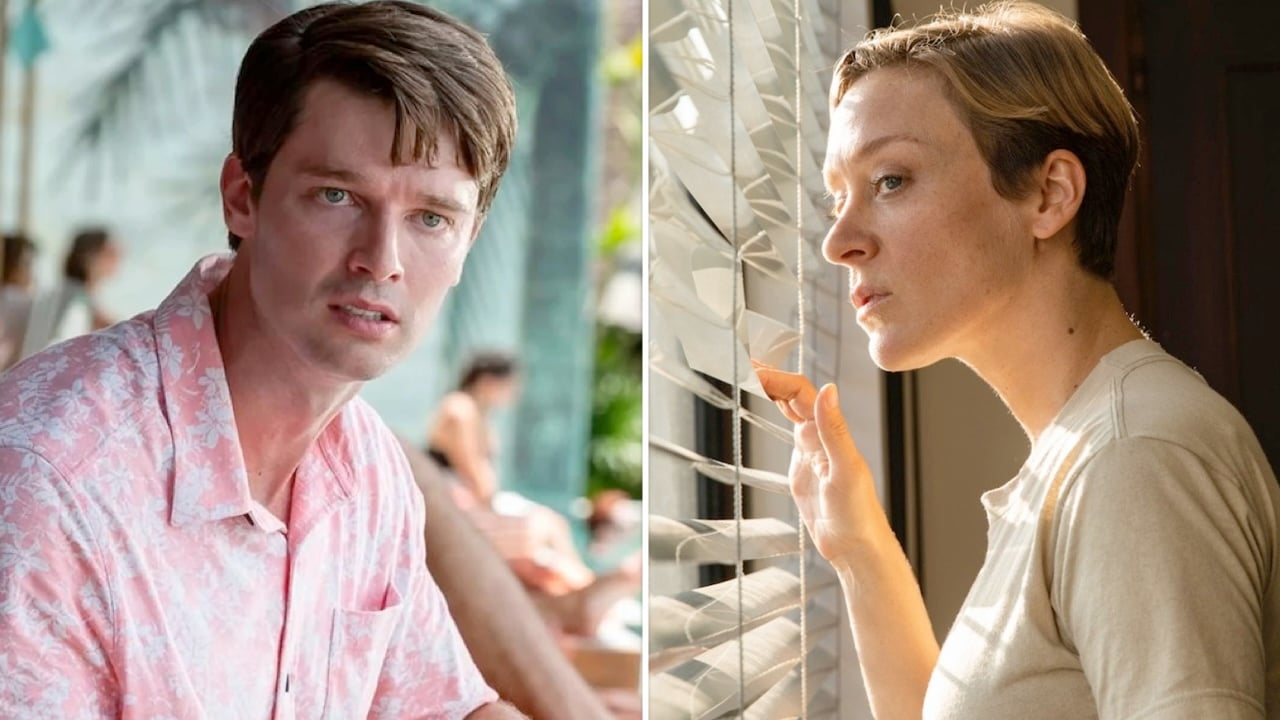 Il nuovo American Psycho: Patrick Schwarzenegger e Chloë Sevigny tirano per la giacca Luca Guadagnino Il nuovo American Psycho: Patrick Schwarzenegger e Chloë Sevigny tirano per la giacca Luca Guadagnino