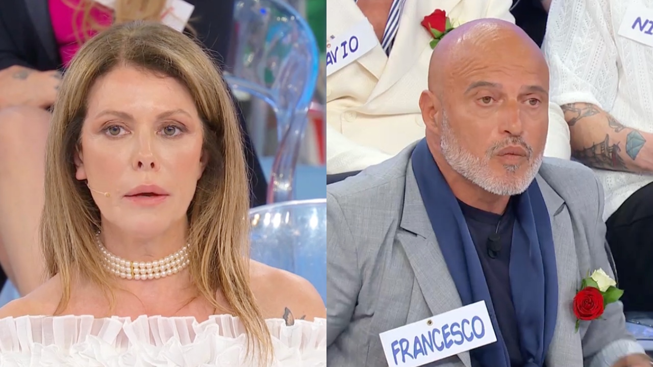 uomini e donne francesco punge cinzia lei mira solo alla riconoscibilità 