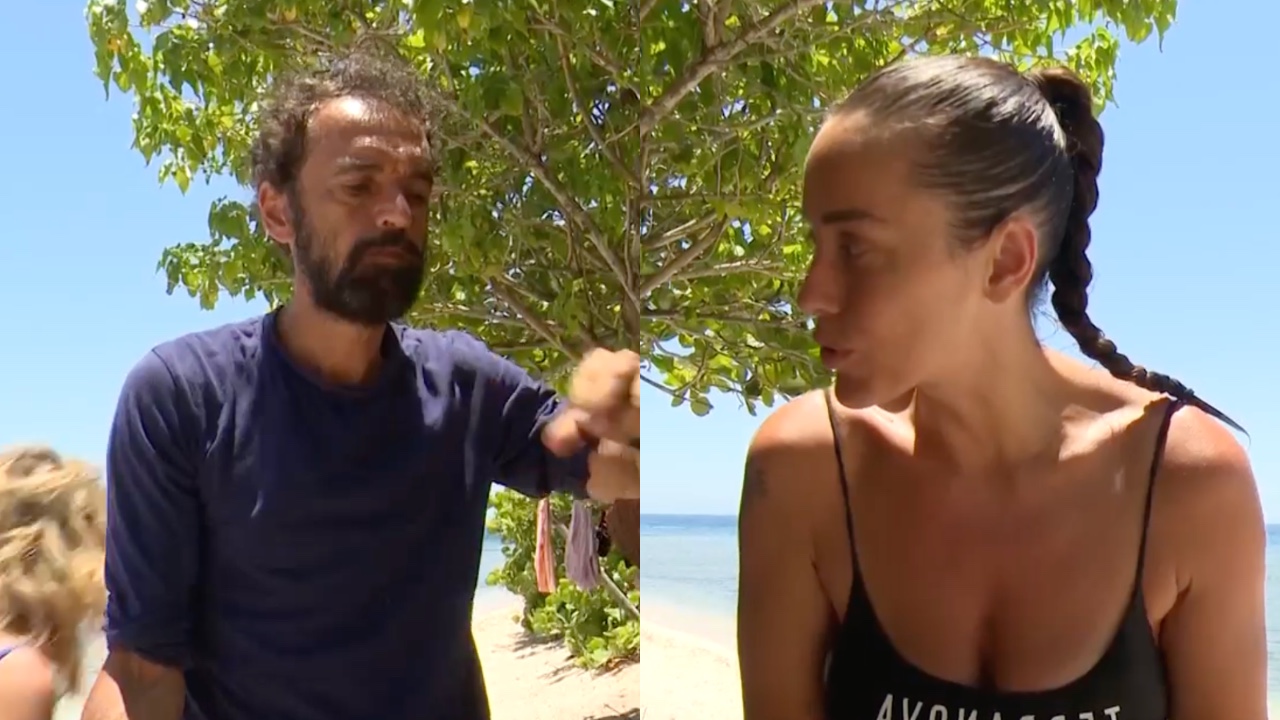 isola dei famosi teresanna pugliese e dino giarrusso non se le mandano a dire volano stracci