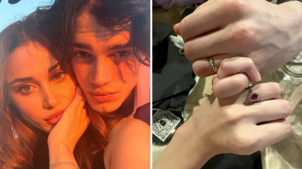 amici biondo e anna dvalishvili presto sposi le foto con gli anelli e la dichiarazione d amore del cantante