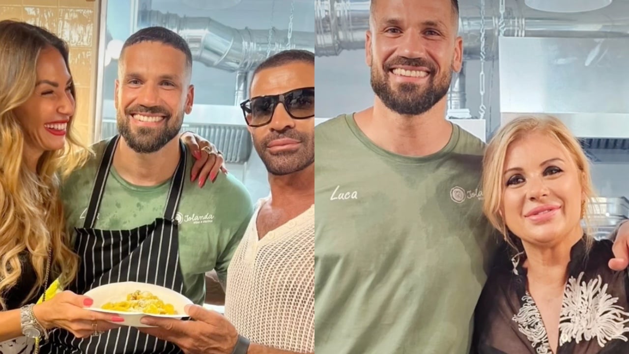 uomini e donne luca salatino inaugura il suo ristorante ci sono anche gianni tina e ida