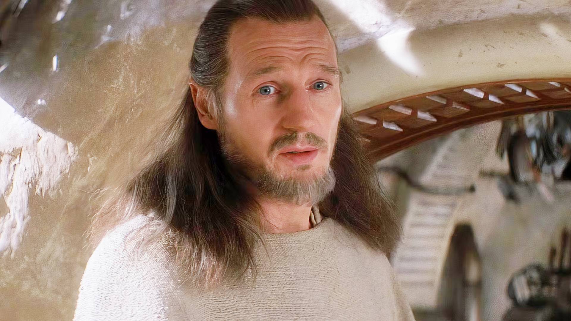 star wars liam neeson e la morte di qui gon l attore ha una battuta per la sua fine