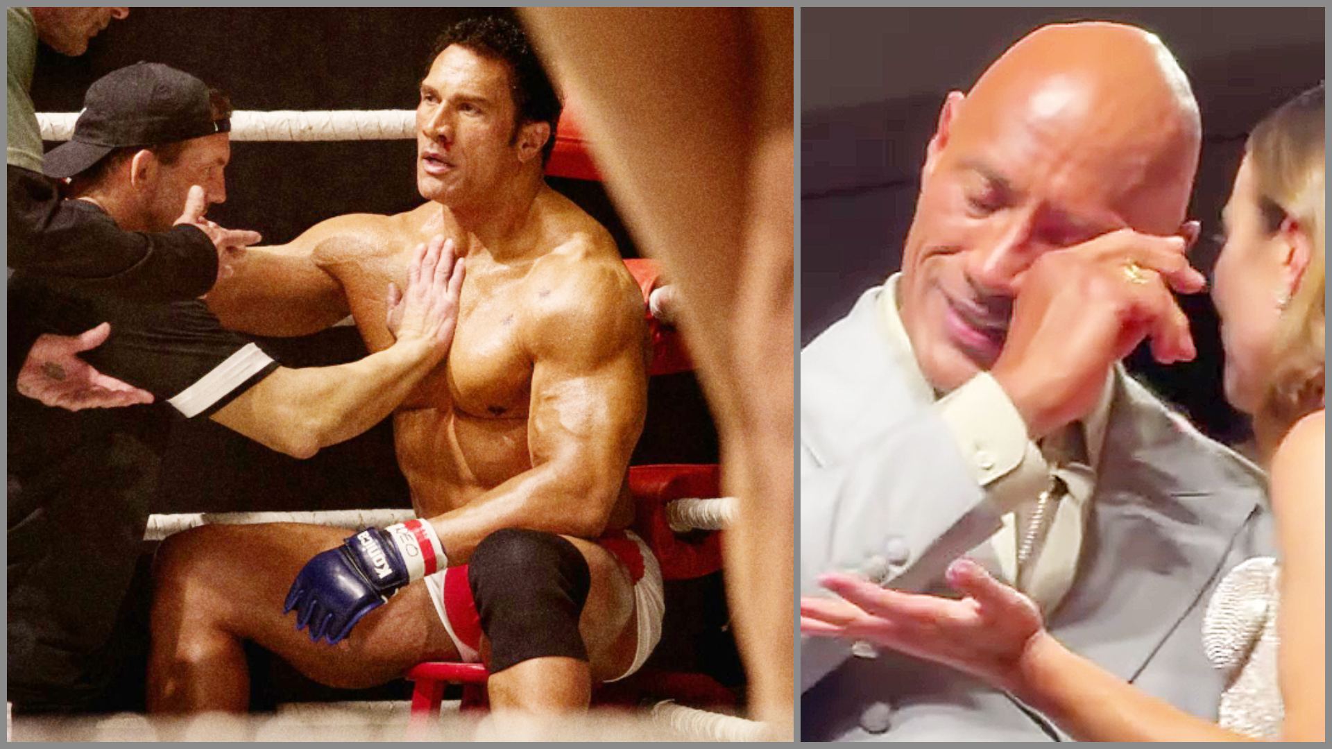 The Smashing Machine, le lacrime di Dwayne Johnson in un video, durante la standing ovation a Venezia The Smashing Machine, le lacrime di Dwayne Johnson in un video, durante la standing ovation a Venezia