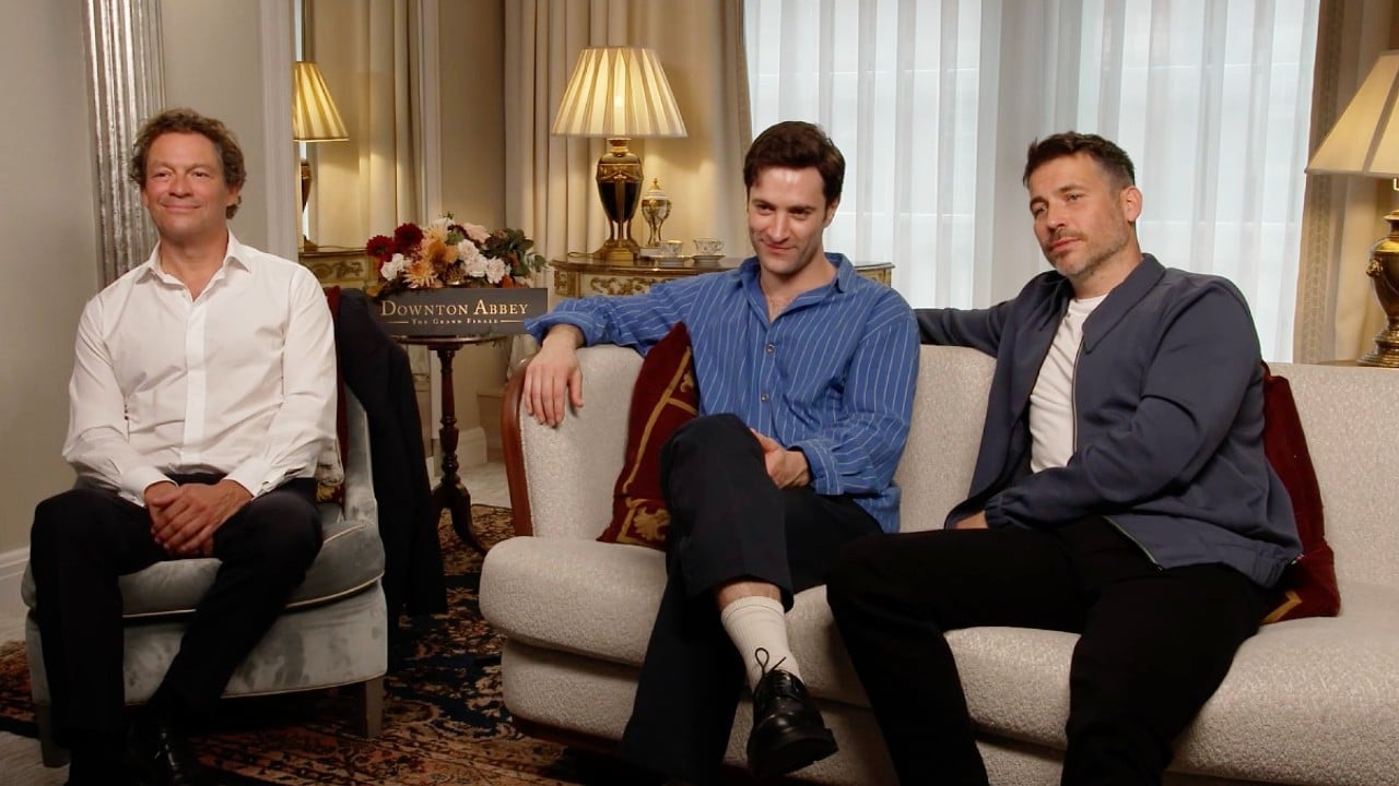 downton abbey 3 il gran finale l intervista a robert james collier dominic west e arty froushan ovvero noel coward