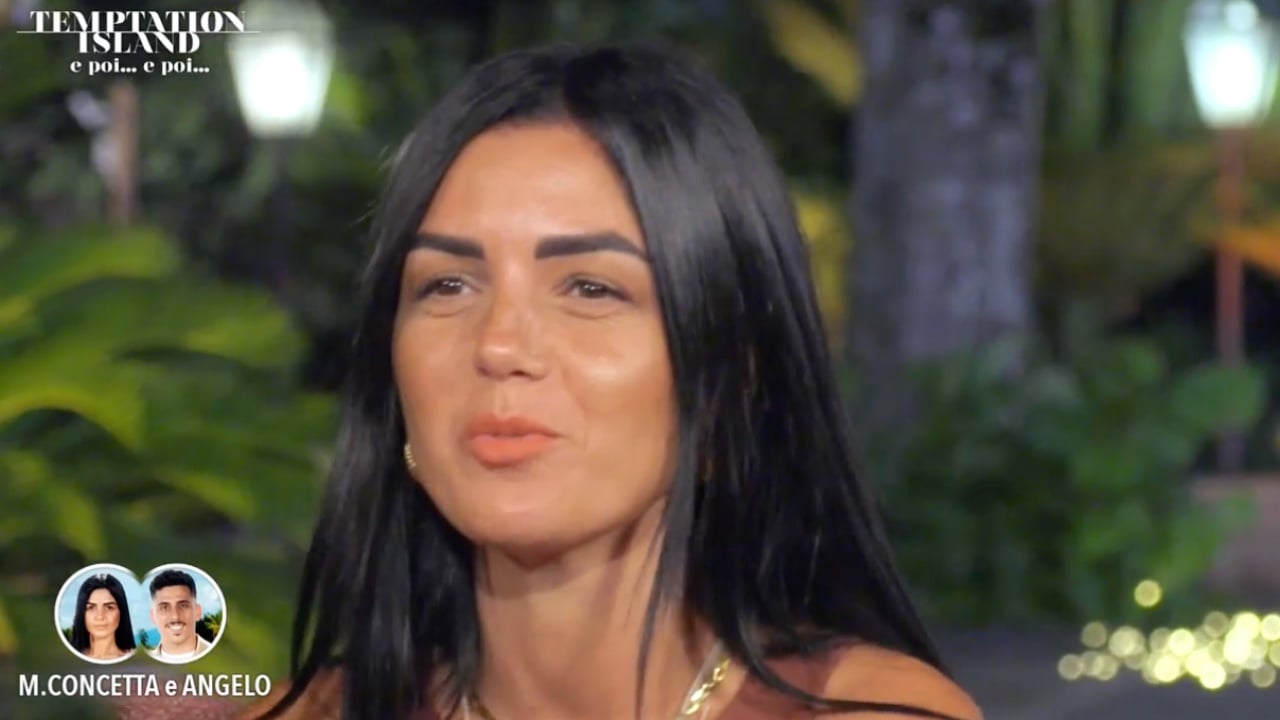temptation island maria concetta schembri rivela se ha sentito angelo poi parla del trono di uomini e donne