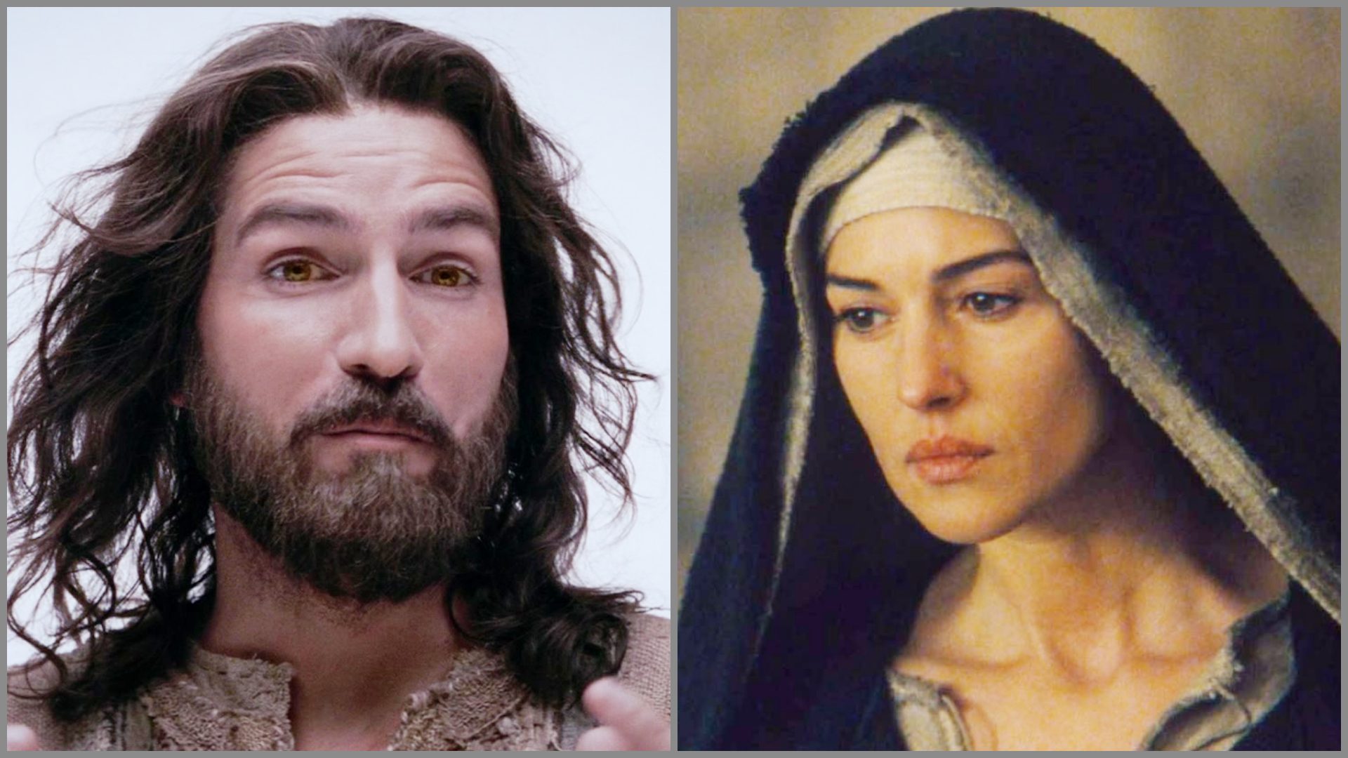 la resurrezione di cristo escono jim caviezel e monica bellucci dal film di mel gibson