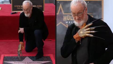 Robert Englund celebra Freddy Krueger: la stella sulla Hollywood Walk of Fame nel giorno di Halloween