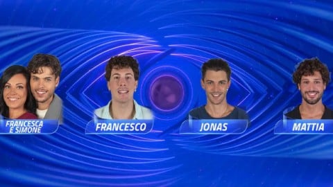 Grande Fratello, chi sarà l'eliminato tra Francesco Rana, Jonas Pepe, Mattia Scudieri, Francesca Carrara e Simone?