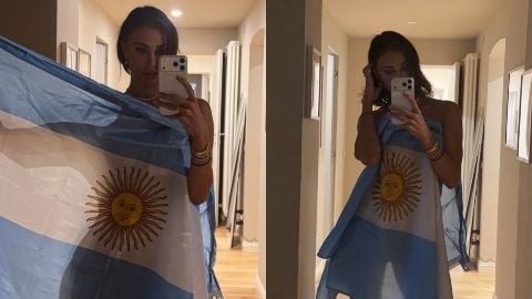 Belen Rodriguez infiamma i social e festeggia la vittoria dell'Argentina:  il video super sexy