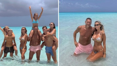 Francesco Totti e Noemi Bocchi in vacanza con la famiglia allargata: il "Grazie mille" del Capitano