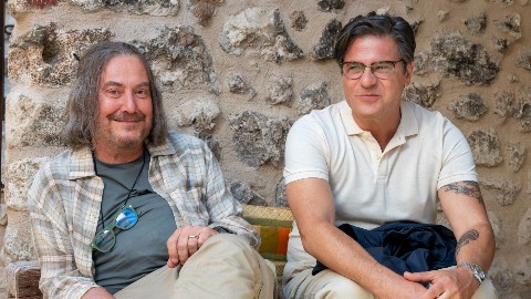 Maridos: Corrado Guzzanti, Edoardo Pesce e Valentina Lodovini sul set del nuovo film di Paolo Costella
