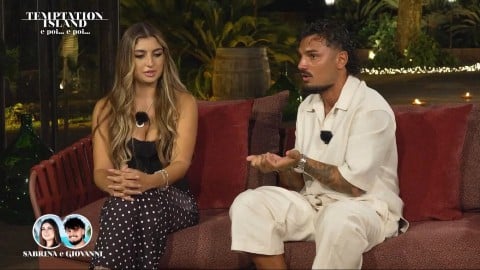Temptation Island, Sabrina incastra Giovanni e lui si infuria: Bisciglia costretto a intervenire