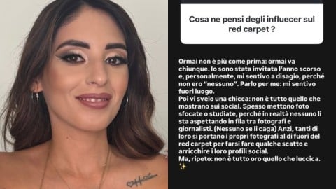 L'ex Temptation Island Valentina Riccio sugli Influencer al Festival di Venezia: "Nessuno se li ca*a"